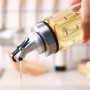 Recipient gradat din sticlă pentru ulei și oțet – 300 ml, cu dozator precis din metal. Transparent.