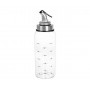 Recipient gradat din sticlă pentru ulei și oțet – 300 ml, cu dozator precis din metal. Transparent.