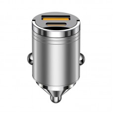 Încărcător Auto DC 12–24V – Mini Adaptor de Încărcare Rapidă, Aliaj de Aluminiu, Smart Fast Charge