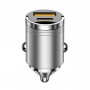 Încărcător Auto DC 12–24V – Mini Adaptor de Încărcare Rapidă, Aliaj de Aluminiu, Smart Fast Charge