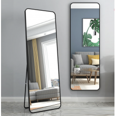 Oglinda de podea eleganta 157,5*47 cm. Neagra