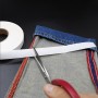 Bandă termoadezivă tip plasă cu suport de hârtie, 2,5 cm x 50 m – Repară și fixează fără cusături, direct cu fierul de călcat, Alb.