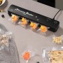 Aparat de vidat alimente Vacuum Sealer X, Cadou 10 pungi, 110W, 30 cm, sigilare dublă, mare putere de aspirare, negru