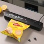 Aparat de vidat alimente Vacuum Sealer X, Cadou 10 pungi, 110W, 30 cm, sigilare dublă, mare putere de aspirare, negru