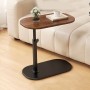 Măsuță de cafea reglabilă 48–80 cm, ovală, MDF + metal – compactă, practică și modernă pentru living sau birou. Nuc Măsuță de cafea reglabilă 48–80 cm, ovală, MDF + metal – compactă, practică și modernă pentru living sau birou. Nuc
