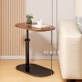 Măsuță de cafea reglabilă 48–80 cm, ovală, MDF + metal – compactă, practică și modernă pentru living sau birou. Nuc Măsuță de cafea reglabilă 48–80 cm, ovală, MDF + metal – compactă, practică și modernă pentru living sau birou. Nuc