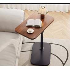 Măsuță de cafea reglabilă 48–80 cm, ovală, MDF + metal – compactă, practică și modernă pentru living sau birou. Nuc Măsuță de cafea reglabilă 48–80 cm, ovală, MDF + metal – compactă, practică și modernă pentru living sau birou. Nuc