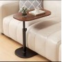 Măsuță de cafea reglabilă 48–80 cm, ovală, MDF + metal – compactă, practică și modernă pentru living sau birou. Nuc Măsuță de cafea reglabilă 48–80 cm, ovală, MDF + metal – compactă, practică și modernă pentru living sau birou. Nuc