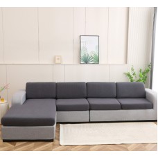Husă impermeabilă cu elastic pentru canapea cu 4 locuri – protecție și aspect îngrijit, XL (170-210 cm). Gri