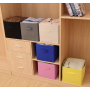Cutie depozitare, pentru organizare eficienta casa, birou sau camera copiilor, textile, 28* 28* 28cm, Gri