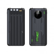 Powerbank 10000mAh, 4 x USB, Încărcare Rapidă 22.5W, QC3.0, Cu LED-uri, Negru