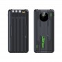 Powerbank 10000mAh, 4 x USB, Încărcare Rapidă 22.5W, QC3.0, Cu LED-uri, Negru