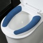 Set 3 Huse Încălzitoare pentru Toaletă, Lavabile, Vâscoză, Albastru inchis