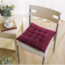 Perna moale pentru scaun, 38*38 cm. Bordo