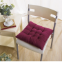 Perna moale pentru scaun, 38*38 cm. Bordo