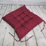 Perna moale pentru scaun, 38*38 cm. Bordo