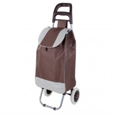 Cărucior de cumpărături pliabil cu structură metalică – 25 kg, husă textilă detașabilă și lavabilă, Maro.