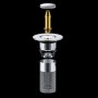 Dop pentru chiuveta, Ventil lavoar, filtru de drenaj pentru baie, bucatarie, Cupru, 3*8cm, 34-40mm. Cupru