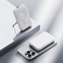 Power Bank MagSafe, 10000 mAh, 22.5W, Încărcare wireless magnetică, PD & Quick Charge, USB-A, USB-C, Stand integrat, Afișaj digital, Alb