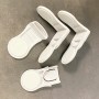 Set 5 Blocatoare sigure pentru uși și sertare, protecție copii, montaj cu bandă adezivă, alb