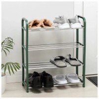 Pantofar tip raft, 4 nivele, verde inchis, Pentru Incaltaminte,  60*43*19 cm