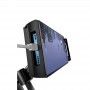 Suport Metalic Universal pentru Telefon,Tabletă și Microfon, cu Prindere de Masă sau Pat, cu 2 segmente, rotire 360° / bază integrată – Negru