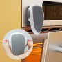 Blocator de siguranță pentru cuptor cu microunde și aparate electrocasnice – protecție pentru copii, montaj adeziv, alb cu gri