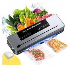 Aparat de vidat automat pentru alimente si 10 pungi de vidat, 30 cm, sigilare rapidă, compact, negru cu gri. Aparat de vidat automat pentru alimente si 10 pungi de vidat, 30 cm, sigilare rapidă, compact, negru cu gri.