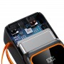 Powerbank 50.000 mAh – 4 porturi USB, Type-C, Lightning, lanternă integrată, încărcare rapidă PD/QC. Negru Powerbank 50.000 mAh – 4 porturi USB, Type-C, Lightning, lanternă integrată, încărcare rapidă PD/QC. Negru