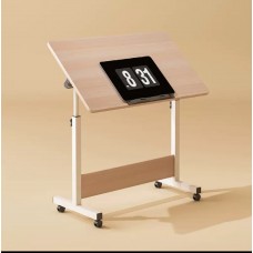 Măsuță reglabilă multifuncțională, mobilă, 60x40 cm – ideală pentru laptop, citit sau lucru de acasă, paltin alb Măsuță reglabilă multifuncțională, mobilă, 60x40 cm – ideală pentru laptop, citit sau lucru de acasă, paltin alb