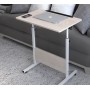 Măsuță reglabilă multifuncțională, mobilă, 60x40 cm – ideală pentru laptop, citit sau lucru de acasă, paltin alb