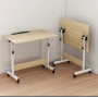 Măsuță reglabilă multifuncțională, mobilă, 60x40 cm – ideală pentru laptop, citit sau lucru de acasă, paltin alb