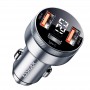 Încărcător Auto Essager 80W – Cu 3 Porturi, Încărcare Rapidă PD/QC, Afișaj LED și Protecție Avansată