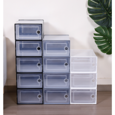 Cutie, organizator pentru depozitarea pantofilor, plastic, pliabila, 26*34*14 cm, Alb Cutie, organizator pentru depozitarea pantofilor, plastic, pliabila, 26*34*14 cm, Alb