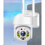 Cameră de supraveghere WiFi 360° iCSee, interior/exterior, IP66, vedere nocturnă IR, microfon și difuzor, control de pe telefon – model HT21