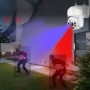 Cameră de supraveghere WiFi 360° iCSee, interior/exterior, IP66, vedere nocturnă IR, microfon și difuzor, control de pe telefon – model HT21