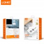 Prelungitor LDNIO cu 2 Prize Schuko și 4 Porturi de Încărcare (3xUSB-A + 1xUSB-C QC/PD) – Puternic, Compact și Sigur.Alb.