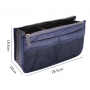 Geanta pentru organizarea bagajului, 26x15x8 cm – compact, practic și impermeabil. albastru inchis.