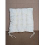 Perna moale pentru scaun, 38*38 cm. Alb