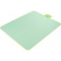 Covor de picnic și plajă impermeabil, pliabil, cu mâner, 200×150 cm – verde cu carouri albe