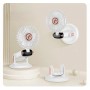 Ventilator portabil pliabil, wireless, cu 5 trepte de viteză, suport telefon, USB, baterie reîncărcabilă 1500 mAh, silențios, Alb