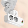 Prelungitor Multifuncțional LDNIO cu 2 Prize Schuko + 3 Porturi de Încărcare (USB-C PD + 2x USB-A QC 3.0) – Putere, Siguranță și Confort în Orice Spațiu