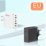 Încărcător Multi-Port 160W – 3 USB + 3 Type-C, Încărcare Rapidă și Sigură pentru 6 Dispozitive. Alb Încărcător Multi-Port 160W – 3 USB + 3 Type-C, Încărcare Rapidă și Sigură pentru 6 Dispozitive. Alb