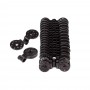 Set 20 cleme pentru sere si solarii, plasa de umbrire, Reutilizabile, plastic, negru. Clipsuri