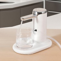 Pompă Electrică pentru Apă, cu Suport de Masă, USB Type-C, Dozare Automată, Alb
