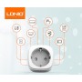 Priză Inteligentă LDNIO SEW1080– Control de la Distanță prin Wi-Fi 2.4 GHz și Bluetooth, Alb.