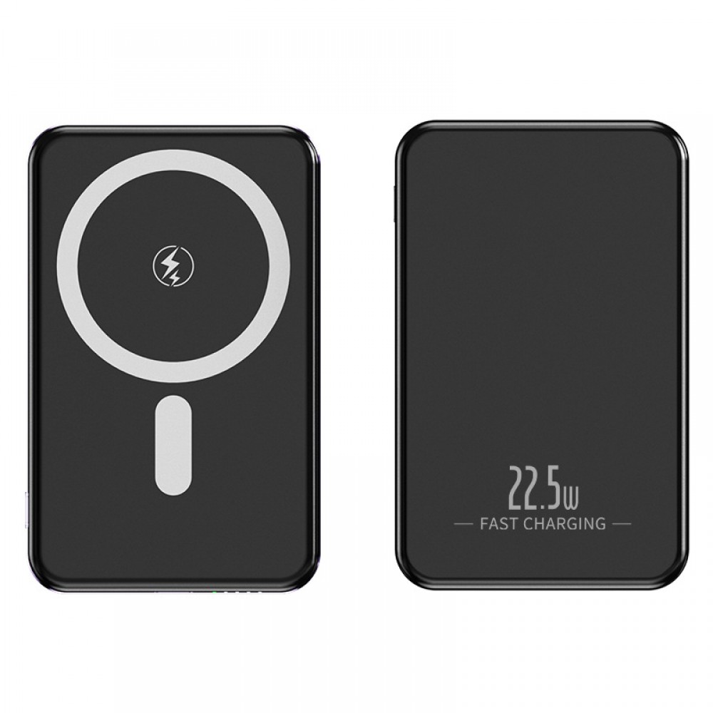 Powerbank Magnetic MagSafe 10000mAh, Încărcare Wireless 15W, USB-C PD 20W, Compact, Fixare Magnetică Puternică. Negru Powerbank Magnetic MagSafe 10000mAh, Încărcare Wireless 15W, USB-C PD 20W, Compact, Fixare Magnetică Puternică. Negru