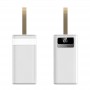 Power Bank DX205 50000 mAh, Încărcare Rapidă QC/PD 120W, Lanternă LED, Alb.