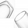 Set 6 cești espresso cu pereți dubli, 80 ml, sticlă termorezistentă, design transparent.