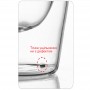 Set 6 cești espresso cu pereți dubli, 80 ml, sticlă termorezistentă, design transparent.
